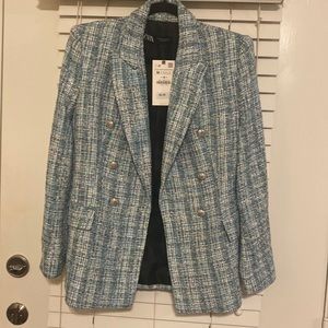 Tweed blue blazer